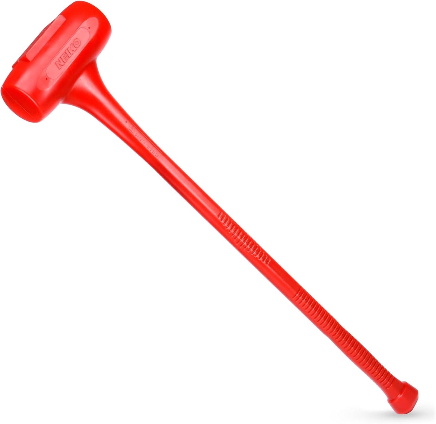 NEIKO 02884B 9 Lb Dead Blow Hammer, 30\u201D Long, Red, Unibody Molded, Ergonomic Textured Handle, Spark and Rebound Resistant, One Piece Steel Core, 3 Inch Head
