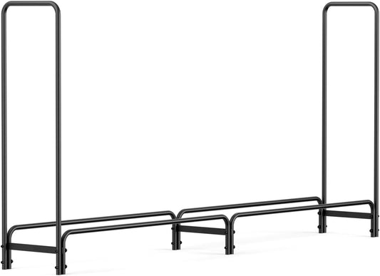 91.6” Metal Heavy Duty Firewood Log Rack Long Large Storage Holder Garden Indoor