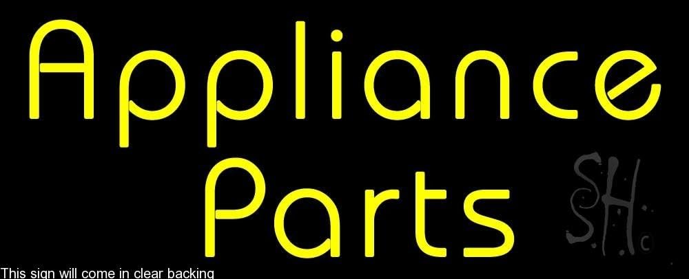 Double Stroke Appliance Parts 1 Clear Backing Neon Sign 13" Tall x 32" Wide