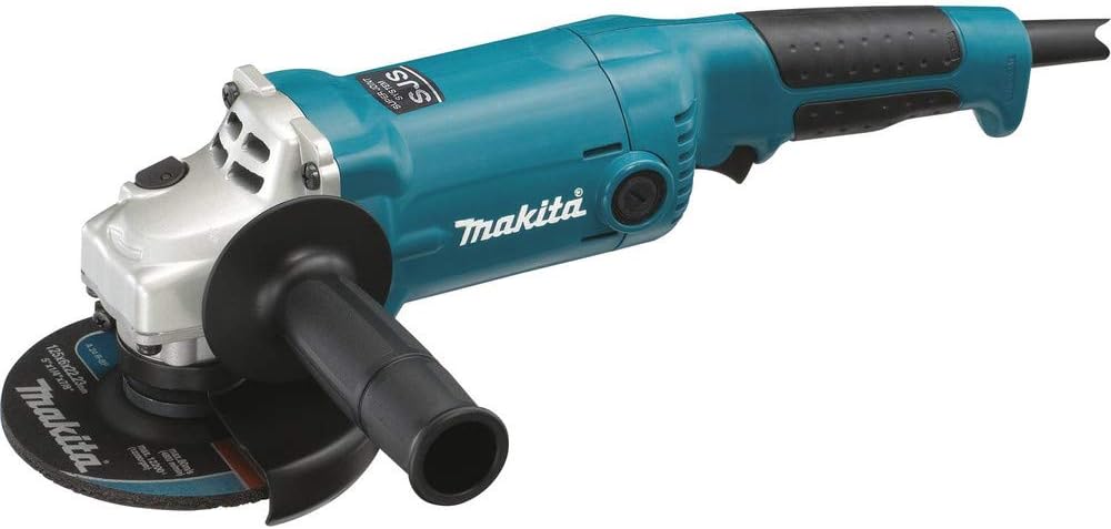 Makita GA5020 5" SJS Angle Grinder, with AC/DC Switch, Blue