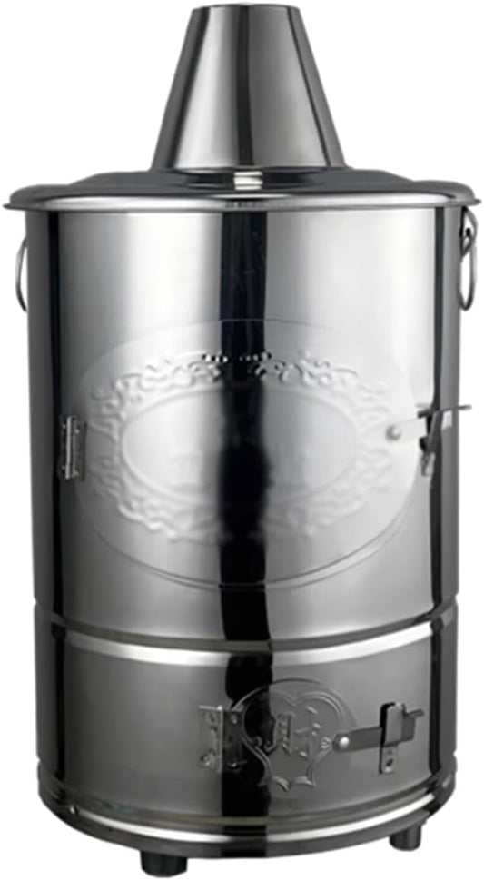 Garden Burn Incinerator, Fire Bin with Chimney and Hook for Paper, Leaves, Trash, Backyard, Bonfire