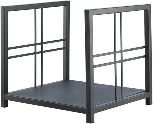 Firewood Rack for Indoor Outdoor Metal Log Store Fireplace Wood Storage Holder Black Wood Rack Organizer for Firewood