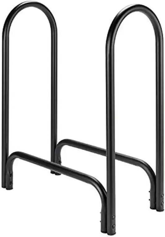 Firewood storage rack Outdoor Firewood Storage Rack Heavy Duty Steel Wood Holder 28" L x 12" D 33 Metal Pile Organizer