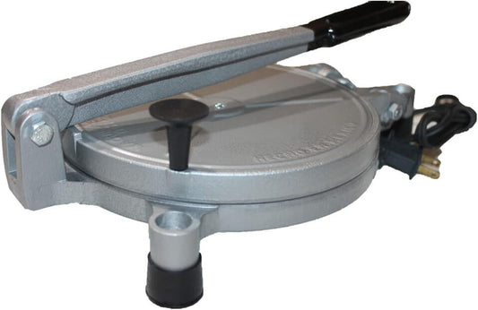 New Metallic Electric Tortilla Press Maker Chapati Machine 8" Flour Metal of Set