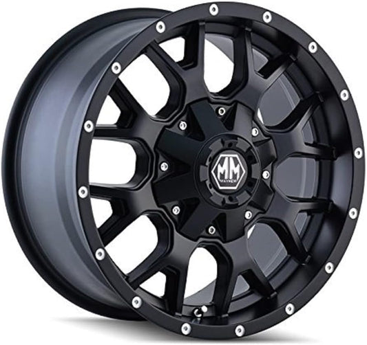 Mayhem Warrior 8015 Wheel with Matte Black Finish (17x9"/12x139.7mm)