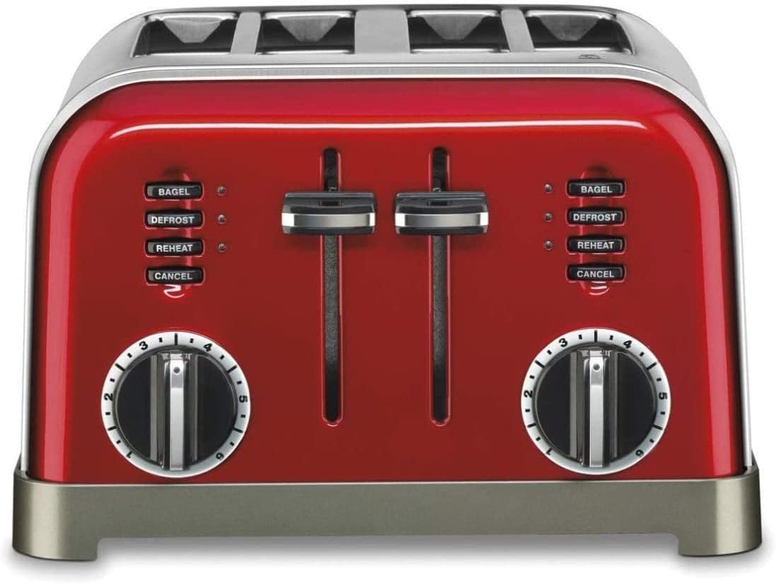 Cuisinart 4-Slice Metal Classic Toaster (Metallic Red)