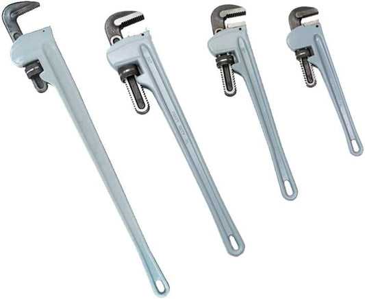 Voyager Tools Aluminum Pipe Wrench Set 4PC