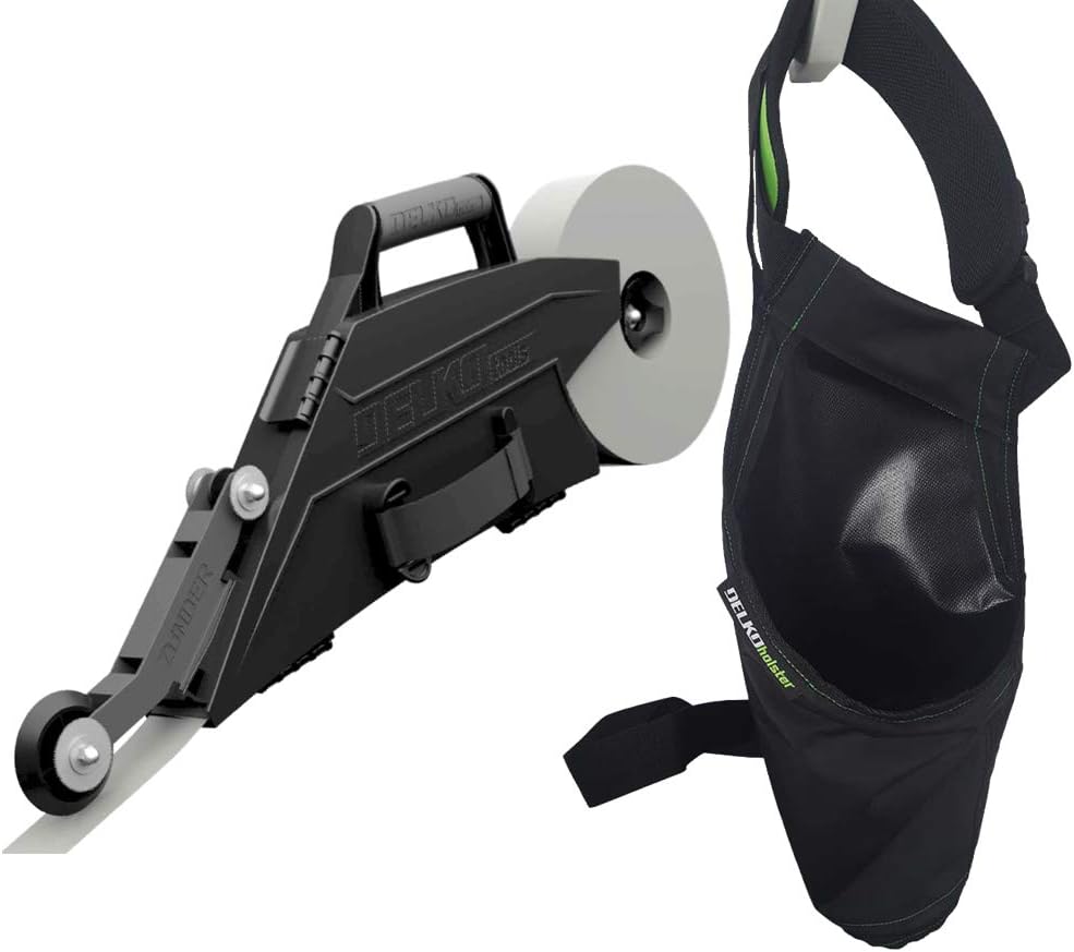 Delko Zunder Drywall Banjo Taping Tool with Belt Holster - Waterproof Banjo Holder