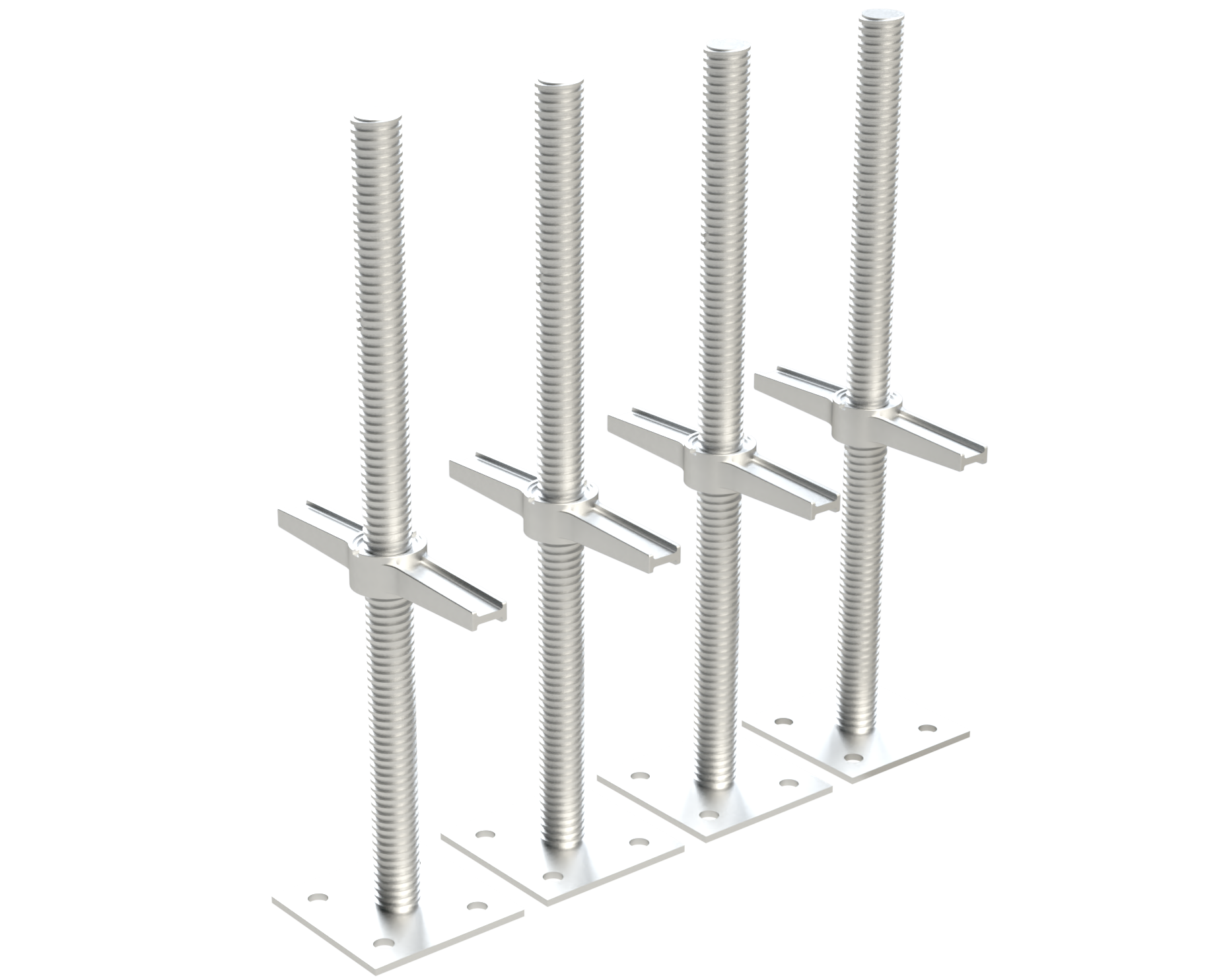 Build Frames Steel 24-in Leveling Jack For Scaffolding 4-Pack BPLJBH4P+BFL