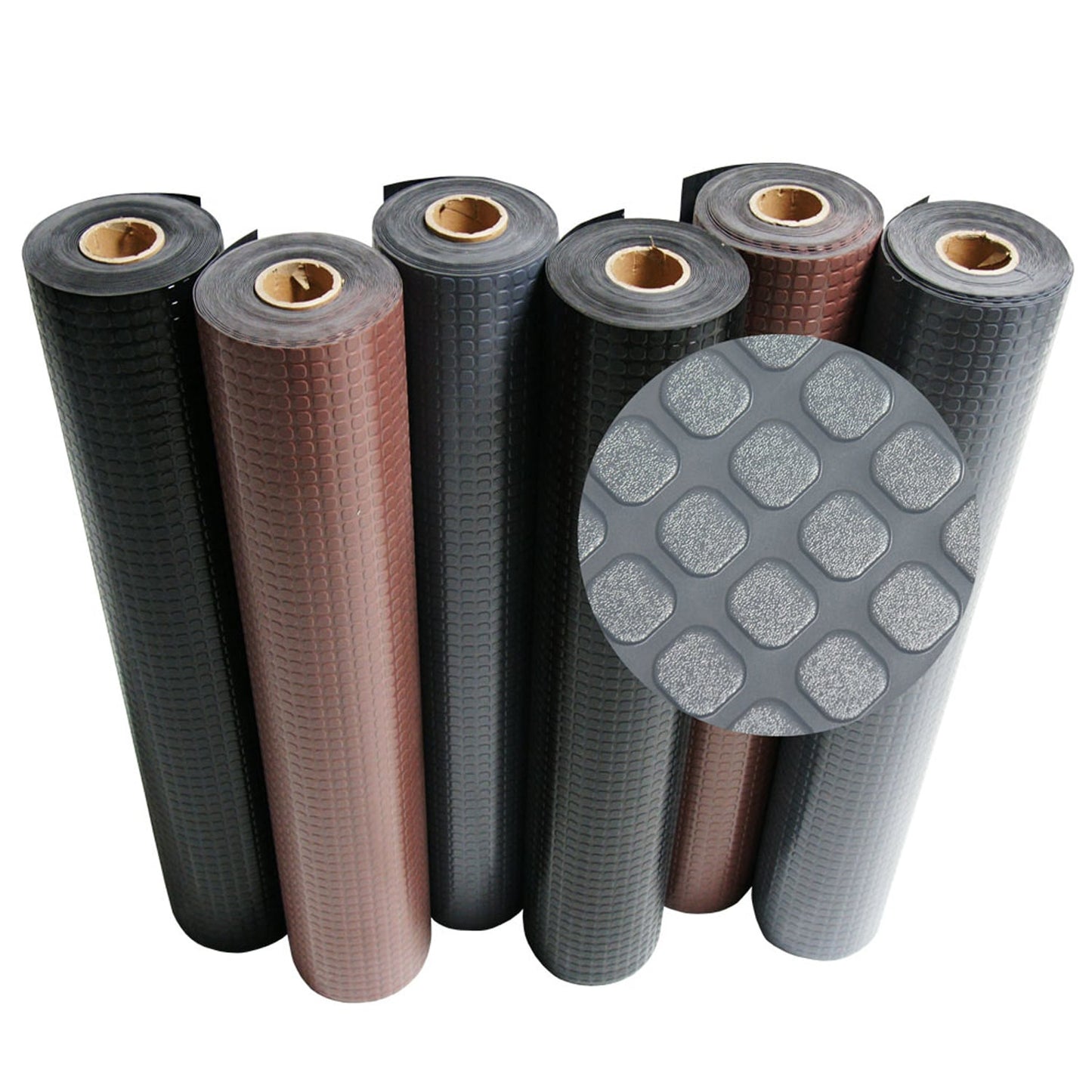 Rubber-Cal 48-in W x 480-in L x 0.078-in T Loose lay Flexible PVC Gym Floor Roll ( 160-sq ft )