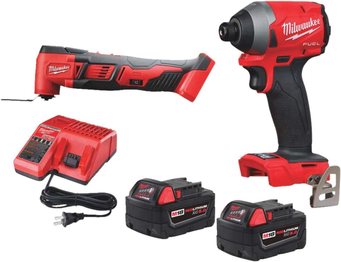 Milwaukee 2853-22MT M18 FUEL Brushless Impact Driver and Multi-Tool Combo Kit