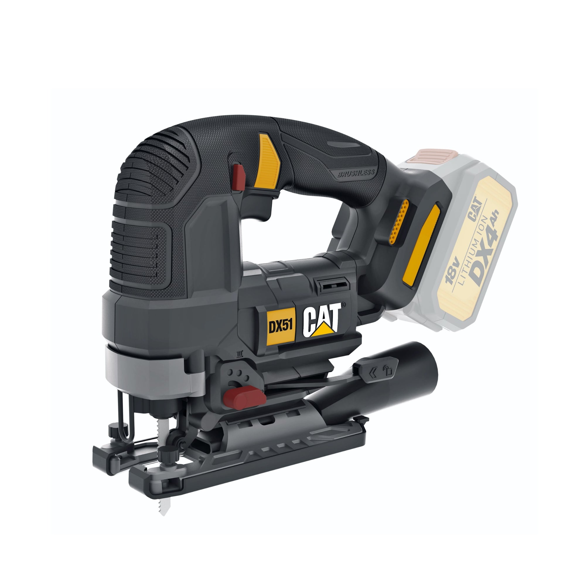Cat 18-volt Brushless Variable Keyless Cordless Jigsaw (Bare Tool) DX51B