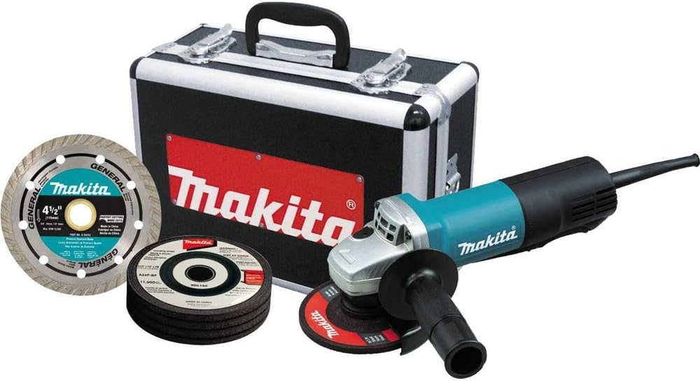 Makita 9557PBX1 4-1\/2" Paddle Switch Cut-Off\/Angle Grinder
