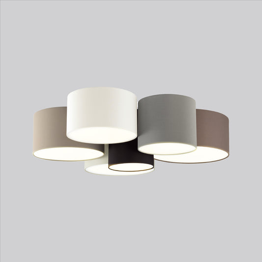 EGLO Pastore 6 -Light 33.15-in Multiple colors Flush Mount Light