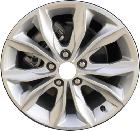 17" 17x7.5" Factory OEM Silver Aluminum Alloy Wheel Rim for 2019-2025 Chevrolet Malibu | 5894