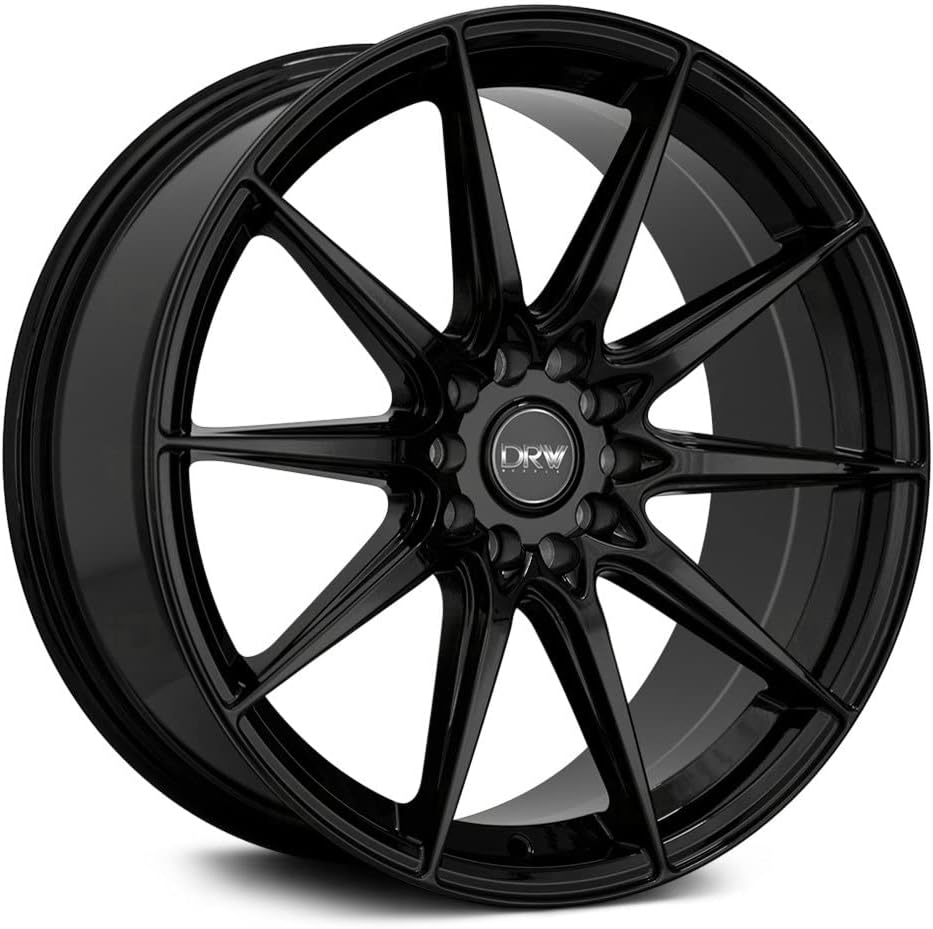 DRW D19 Custom Wheel - 18x8, 38 Offset, 5x105 Bolt Pattern, 73.1mm Hub - Gloss Black Rim