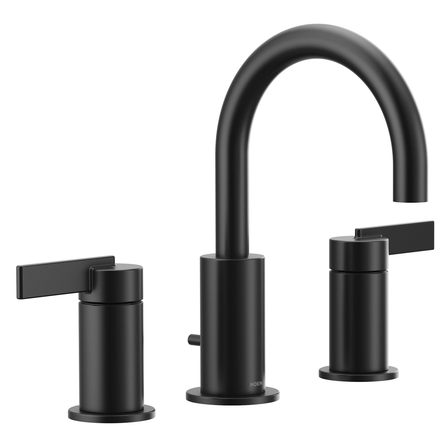 Moen Cia Matte Black Widespread 2-handle High-arc Residential Handle Bathroom Sink Faucet