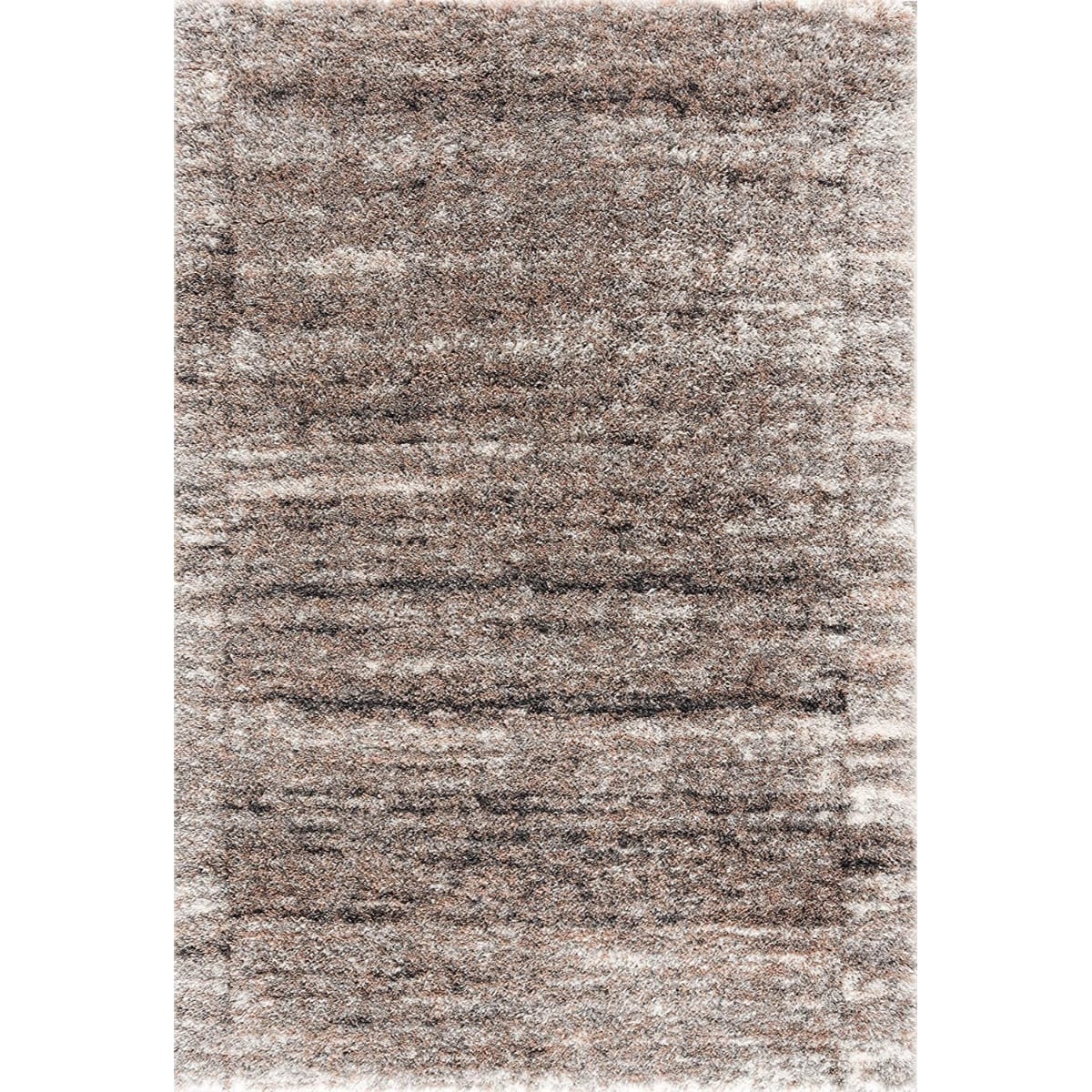 HomeRoots 8 x 11 (ft) Ivory Rectangular Indoor Abstract Area rug