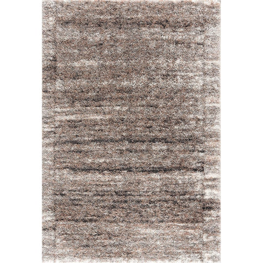 HomeRoots 8 x 11 (ft) Ivory Rectangular Indoor Abstract Area rug