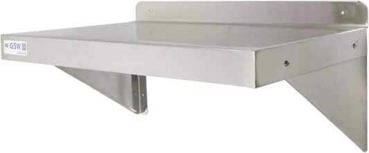 GSW Stainless Steel Commercial Wall Mount Shelf Industrial Appliance Equipment (Restaurant, Bar, Home, Kitchen, Laundry, Garage and Utility Room) NSF Approved (14\u201DD x 48\u201DW)