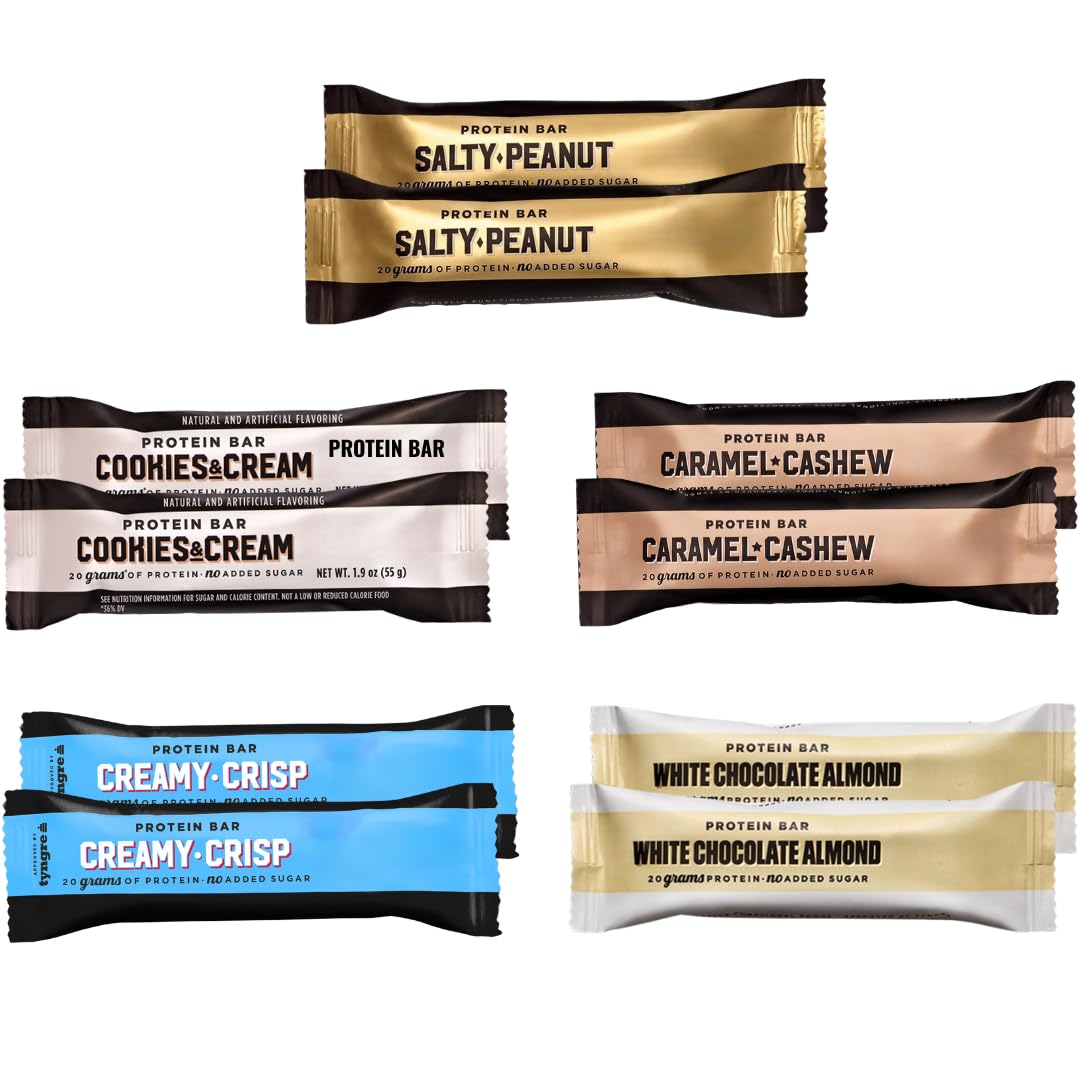 BarebeIs Protein Bars Assorted Variety Pack - Protein Snacks with 20g of High Protein - 5 Flavors - (10 Count)
