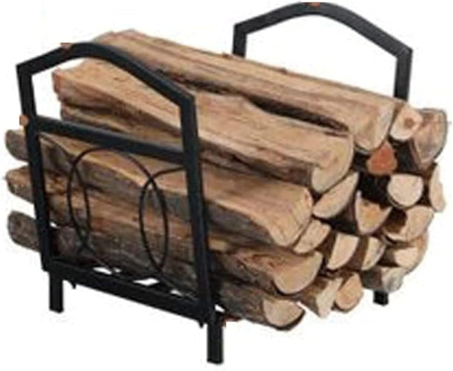 Outdoor Fireplace Firewood Rack Log Store Firewood Rack Stand Metal Wood Pile Storage Firewood Holder Heavy Duty Logs Holder for Outdoor Indoor Wood Store
