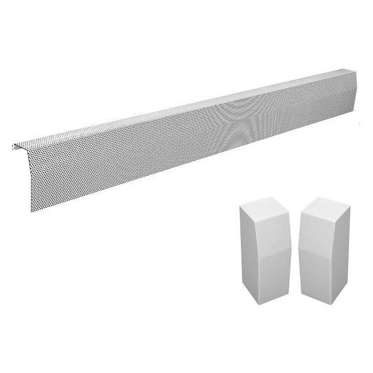 Baseboarders Premium 7-ft Hydronic Baseboard Heater Cover BB001-84-SET-WH