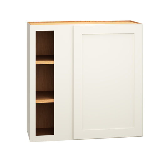 Diamond Express Jamestown 30-in W x 30-in H x 12-in D White Blind Corner wall Fully assembled Plywood Cabinet Recessed Panel Shaker