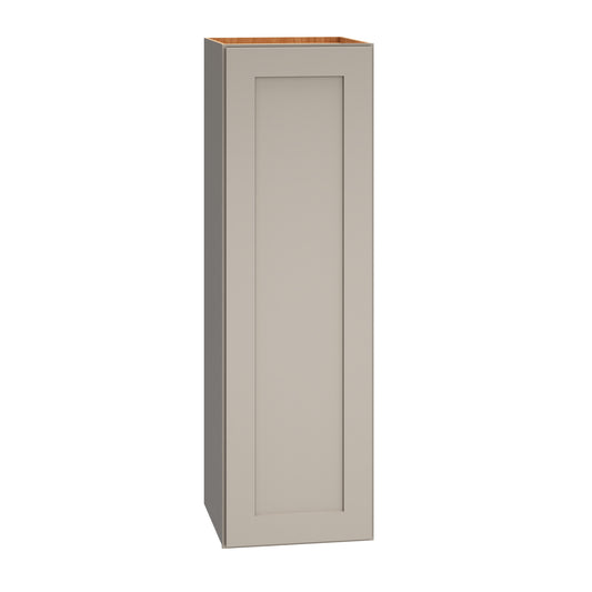 Diamond Express Jamestown 12-in W x 39-in H x 12-in D Cloud Gray Wall Fully assembled Plywood Cabinet Recessed Panel Shaker