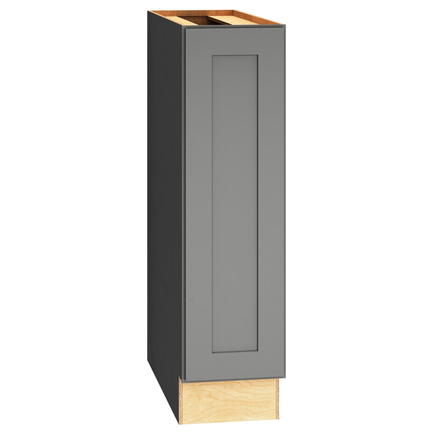 Diamond Express Jamestown 9-in W x 34.5-in H x 24-in D Moonstone Gray Base Fully assembled Plywood Cabinet Recessed Panel Shaker