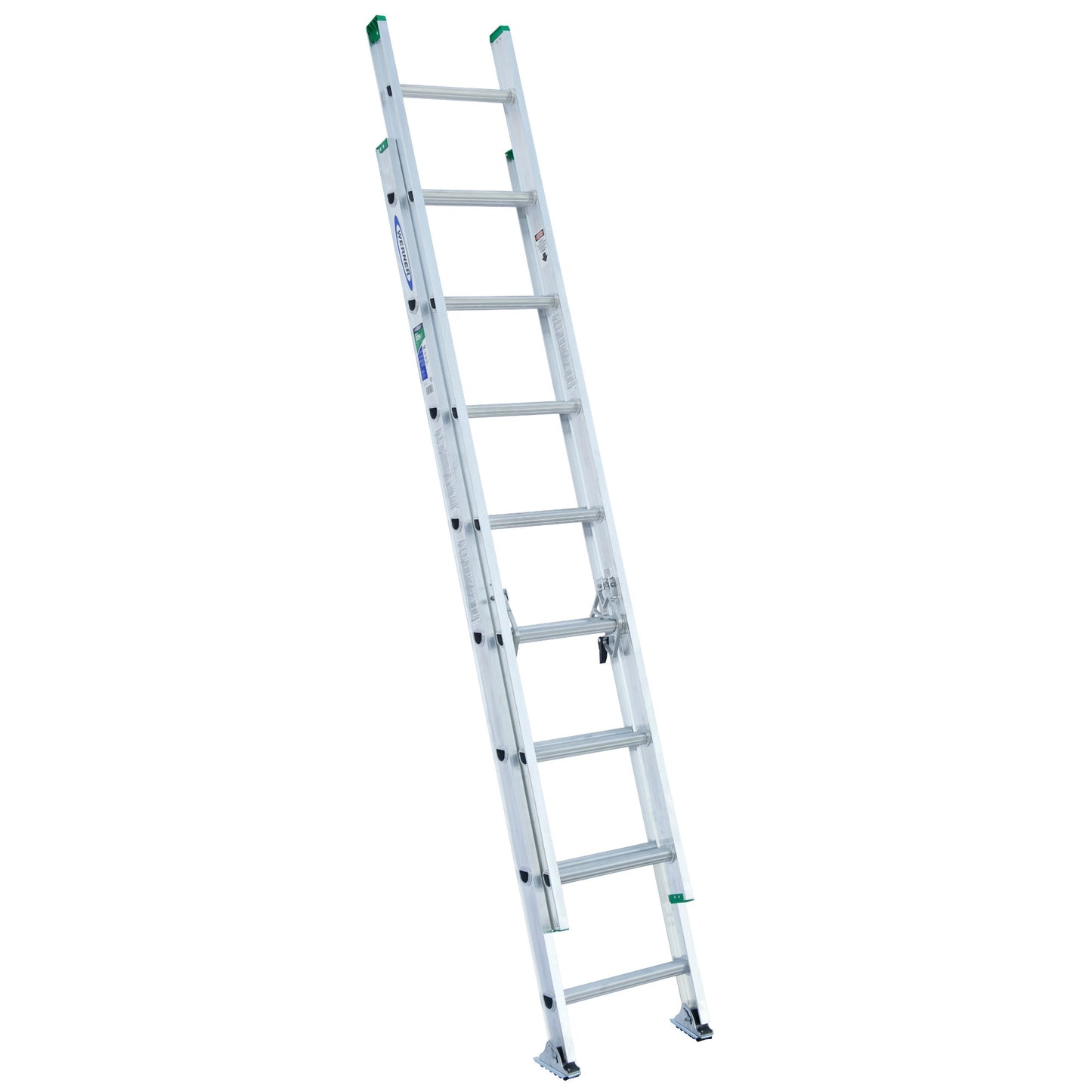 Werner D1200-2 16-ft Aluminum Type 2-225-lb Load Capacity Extension Ladder D1216-2