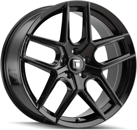 Trailer Wheels TR79 Gloss Black Wheel with Alloy Steel (17 x 8. inches /5 x 5 mm, 35 mm Offset)