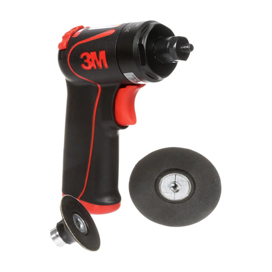 3M Pistol Grip Disc Sander, 33577, 18,000 RPM, 50mm and 75mm, 1 per box, Automotive Tool for Abrasive Disc Grinding, Weld Cleanup, Paint-Stripping