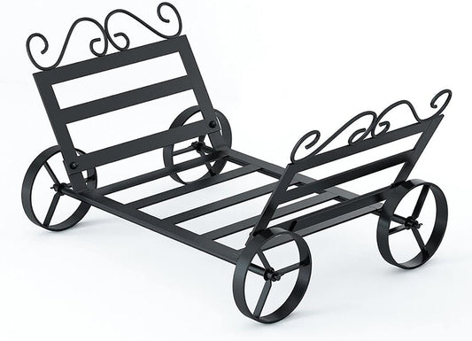 Firewood Storage Rack Car Shape Firewood Holder Logs Stand for Patio Deck Fireplace Tool Shed Living Room Wood Organizer Simple Style