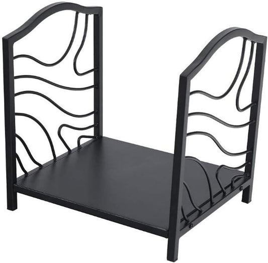 Firewood Rack Outdoor Indoor Fireplace Wood Storage Rack Firewood Holder Storage Fire Wood Organizers and Storage Heavy-Duty Log Stacking Metal Frame Firewood S(