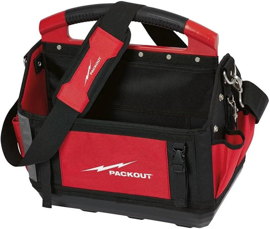 New 48-22-8315 Tool Bags for Milwaukee PACKOUT 15" Tote 31-Pocket Length 11 in Width 15 in Height 17 in - Red/Black