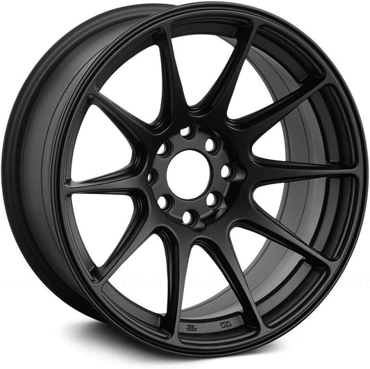 XXR 527 Flat Black Wheel with Aluminum (16 x 8.25 inches /4 x 100 mm, 0 mm Offset)