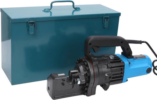 1300W Rebar Cutter 110V Electric Rebar Cutter Portable Cutting up to 7/8 Inch 4-22mm Rebar within 2-3 Seconds,110V,with Easy to Carry Stainless Box for Railway, Bridge, House Building, and Road