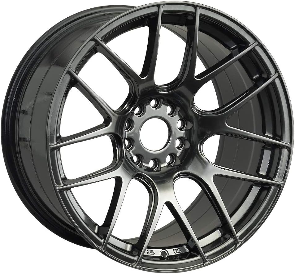 XXR WHEELS 530 Rim 17X7 4X100/4X114.3 Offset 35 Hyper Black (Quantity of 1)