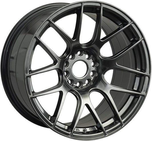 XXR WHEELS 530 Rim 17X7 4X100/4X114.3 Offset 35 Hyper Black (Quantity of 1)