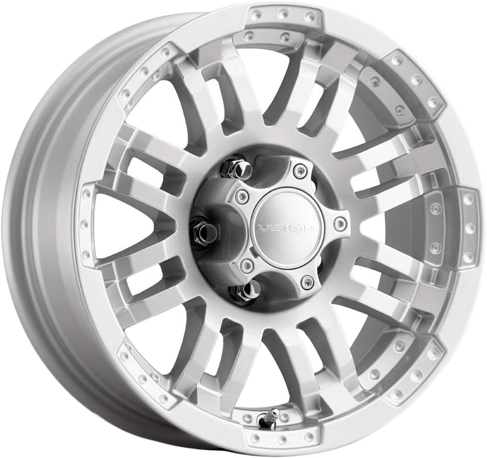 Vision 375 Warrior Marine Paint Silver 14X5.5 5x4.5 5x114.3 ET0 Wheel/Rim