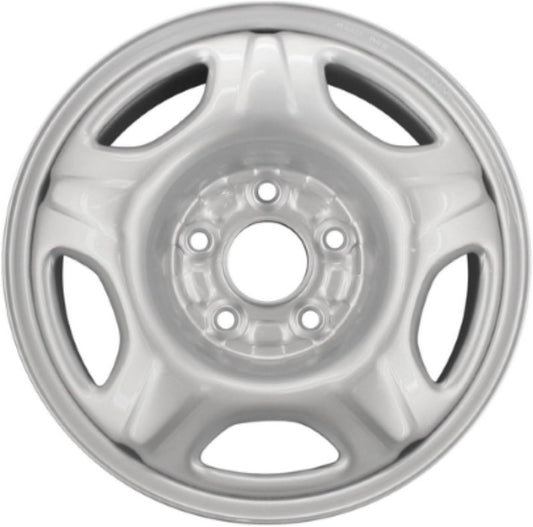 15" 15x6" Reconditioned Genuine Factory OEM Silver Steel Wheel Rim for 2002-2004 Honda CR-V | 63844