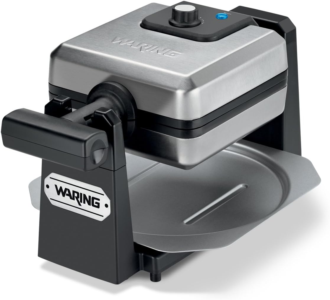 Waring Pro WMK250SQ 4-Slice Belgian Waffle Maker, Stainless Steel\/Black