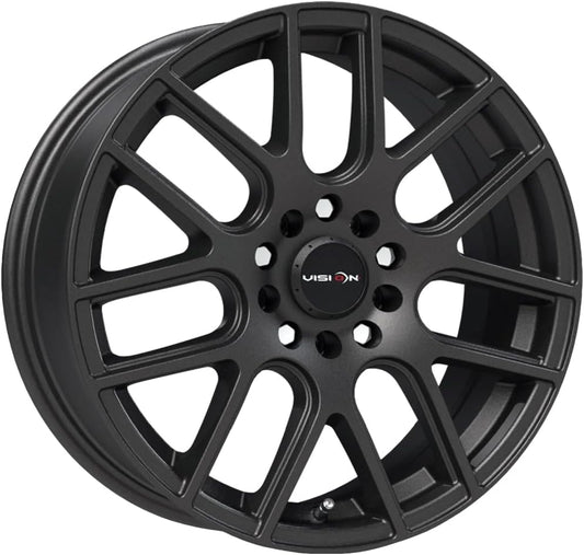 Vision 426 Cross Matte Black Wheel with Painted Finish (16 x 7. inches /5 x 105 mm, 38 mm Offset)
