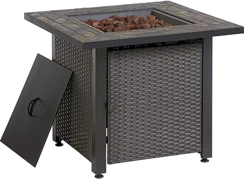 Endless Summer 30-in W 50000-BTU Grey Tabletop Steel Propane Gas Fire Table