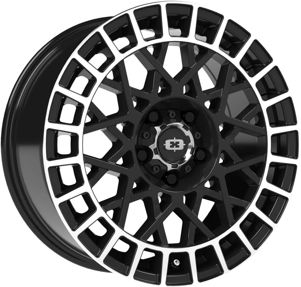 VISION 16x7 349 Savage Gloss Black Machined Lip Wheel 5x100 (15mm)