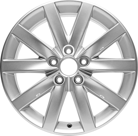 Partsynergy Replacement For New 17 Inch Aluminum Wheel Rim Fits 2010-2014 Volkswagen Golf 5 Lug 112mm 10 Spokes 17x7 inch
