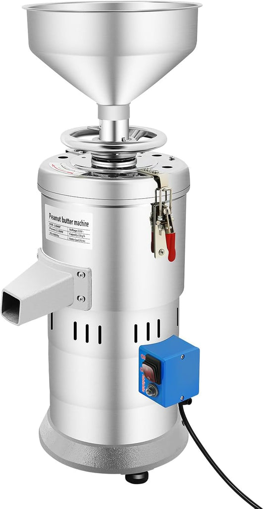 Peanut Butter Maker,1100W Nut Butter Machine Pure Copper Motor,Can Grind Up to 33 LBS Ingredients Per Hour,Peanut Butter Maker Machine Can Grind Rice,Peanuts,Almonds,Sesame Seeds,etc.