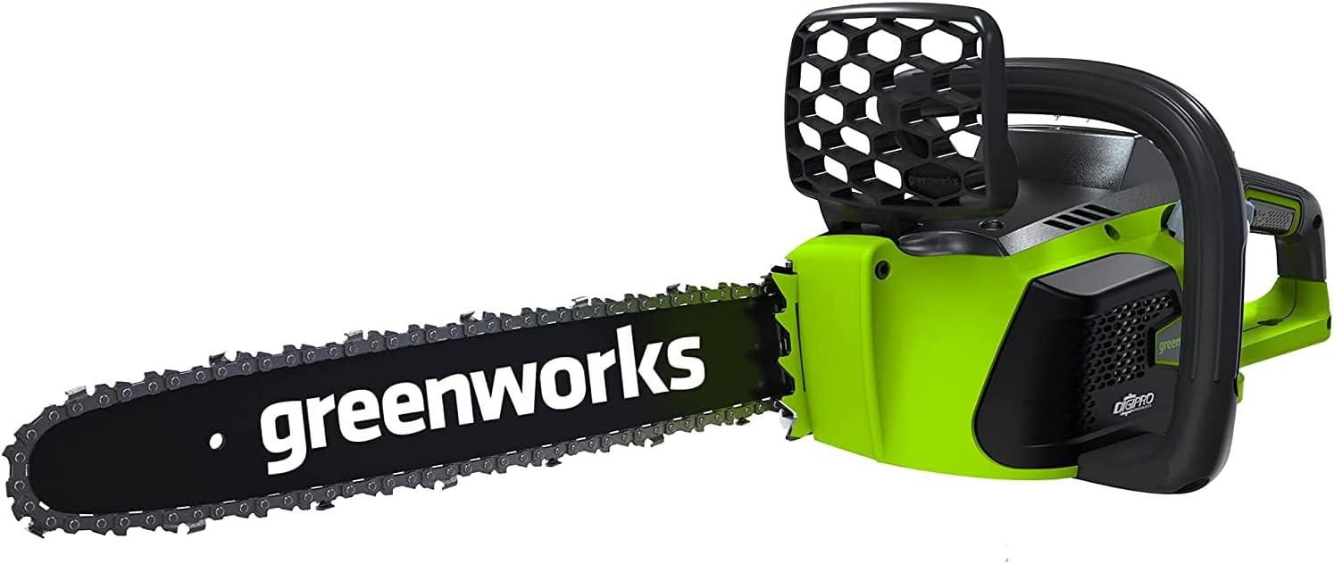 Greenworks 40V 16" Brushless Cordless Chainsaw (Great For Tree Felling, Limbing, Pruning, and Firewood \/ 75+ Compatible Tools), Tool Only