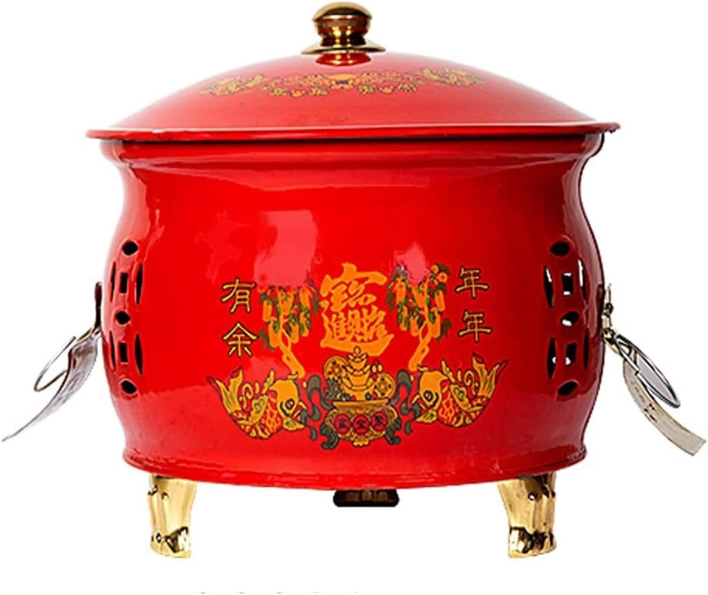 Smokeless Burn Barrel,Burn Barrel, Stainless Steel Incinerator Cage with Lid Paper Burning Barrel with Anti-scalding Handle，Burn Barrel(49cm(19.3in))